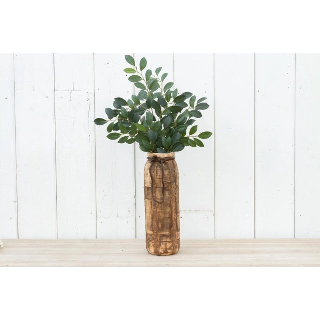 These elegant and rustic milk pots are found in villages all over India. Originally used to store milk, this vessel has a...