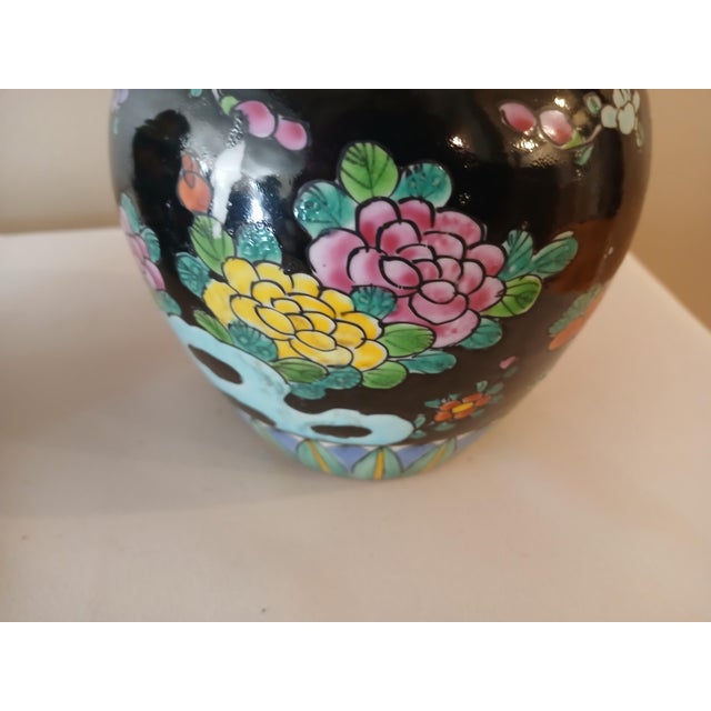 Asian Asian Twin Cloisonne Ginger Pots For Sale - Image 3 of 7