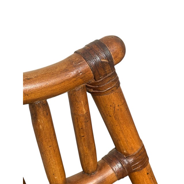 1980s Pair of Vintage Tommy Bahama Natural Bamboo Chairs For Sale - Image 5 of 8