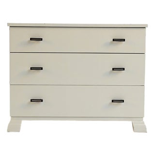 White Scandinavian Deco Chest of Drawers, 1940s For Sale