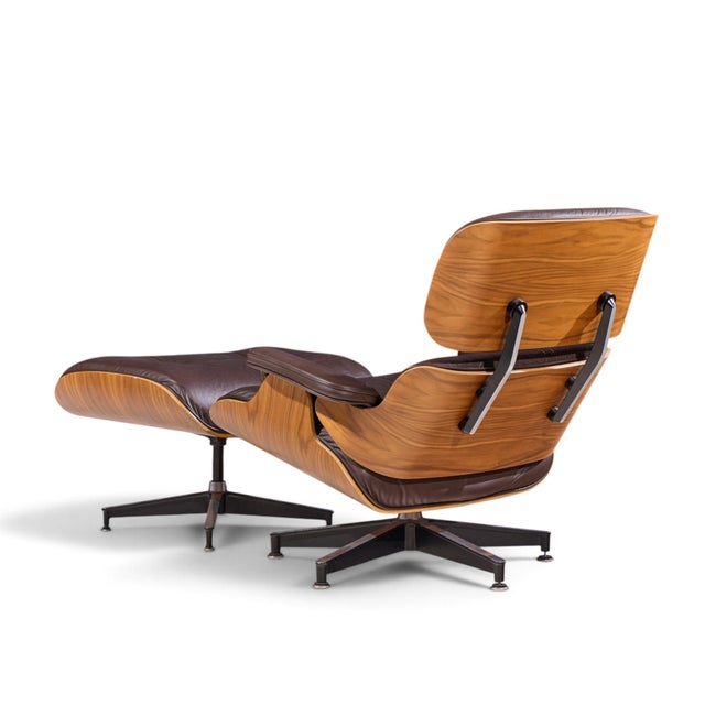 Mid 20th Century Charles and Ray Eames for Herman Miller Mid Century Lounge Chair and Ottoman For Sale - Image 5 of 10
