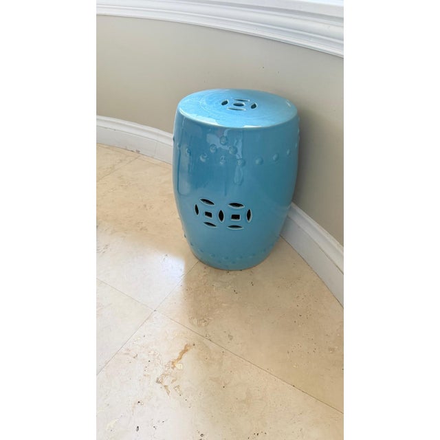 Chinese Ceramic Garden Stool For Sale - Image 4 of 4