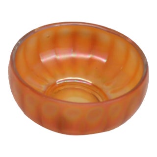 Imperial Glass Chesterfield Marigold Carnival Glass Line 600 Bowl Dish 4482b For Sale