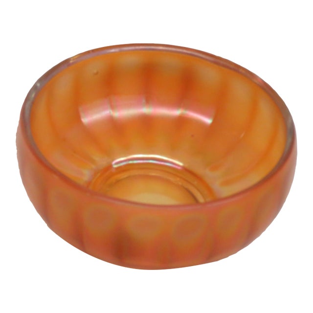 Imperial Glass Chesterfield Marigold Carnival Glass Line 600 Bowl Dish 4482b For Sale