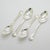 1970s Vintage Italian Handmade Genuine Silver Sugar Spoons, 1970s, Set of 4 For Sale - Image 5 of 12