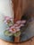 Antique Limoges B & Co Hand Painted Vase of Flowers & Taningers For Sale - Image 12 of 13