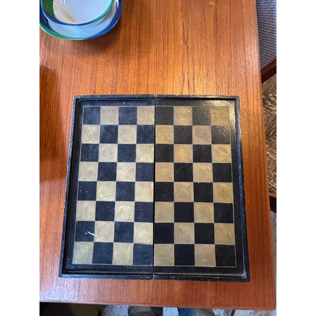 Ivory Hand-Carved Chinese Bone Export Travel Chess Set Early 20th Century For Sale - Image 8 of 12