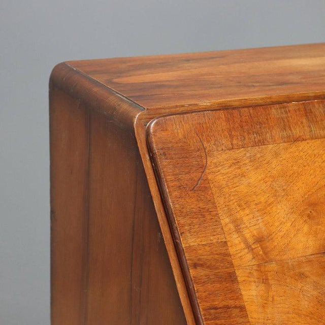 Small English Mahogany Bureau For Sale - Image 4 of 15