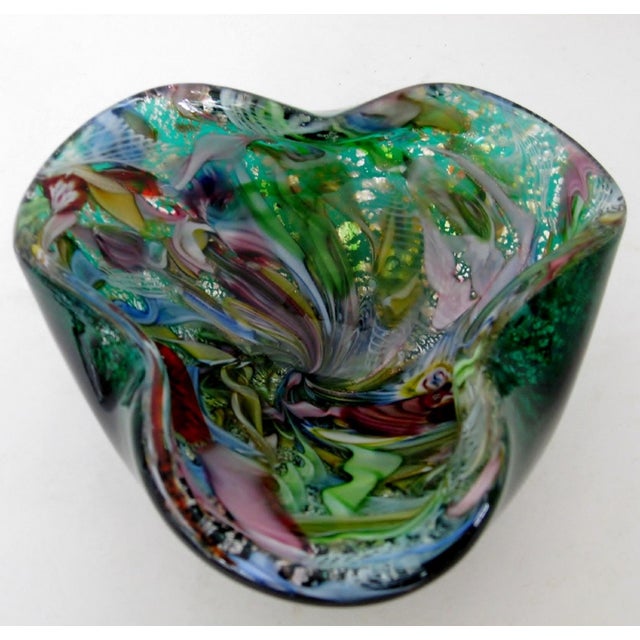 Galliano Ferro Vintage AVeM Blown Glass Bowl For Sale - Image 4 of 7