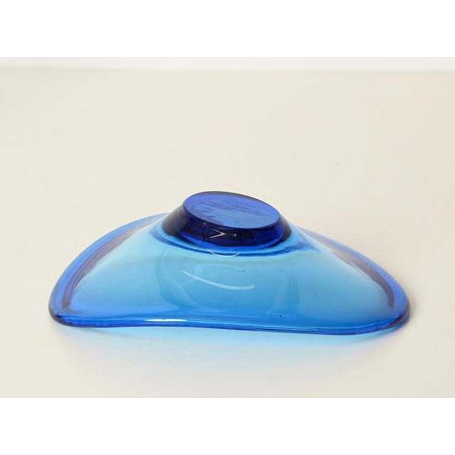 Deep Blue Murano Glass Catchall, Italy, 1960s For Sale - Image 10 of 12