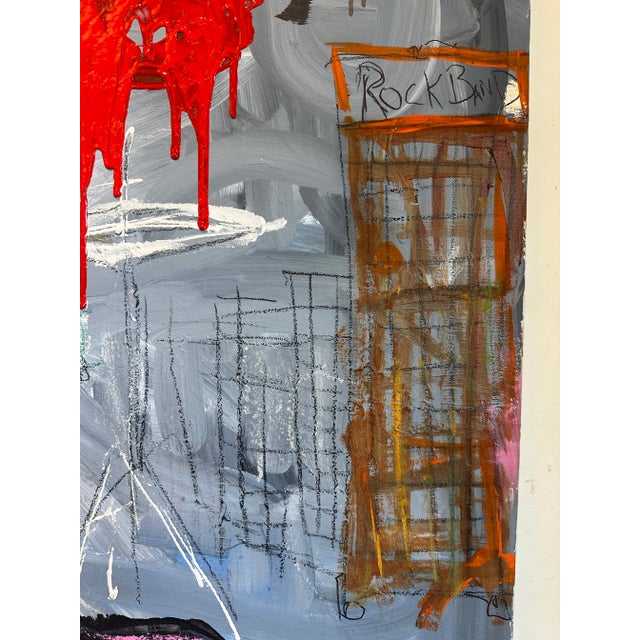 Rock and Roll Painting on Canvas For Sale - Image 10 of 12