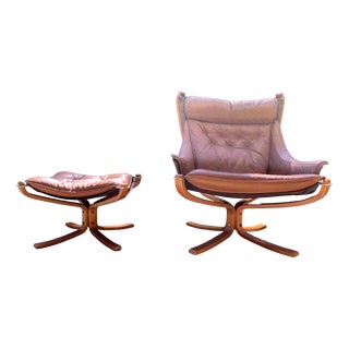 Mid-Century Falcon Chair by Sigurd Ressell for Vatne Møbler, 1970s For Sale