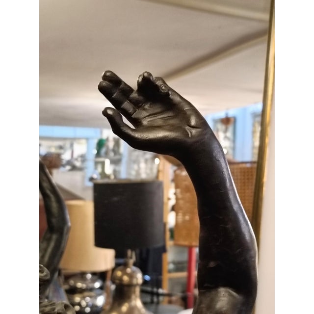 Metal Unknown, Dancing Faun of Pompeii, 1950s, Bronze For Sale - Image 7 of 12