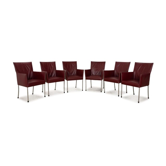 Arc-E Leather Chairs by Bert Plantagie, Set of 6 For Sale - Image 11 of 11