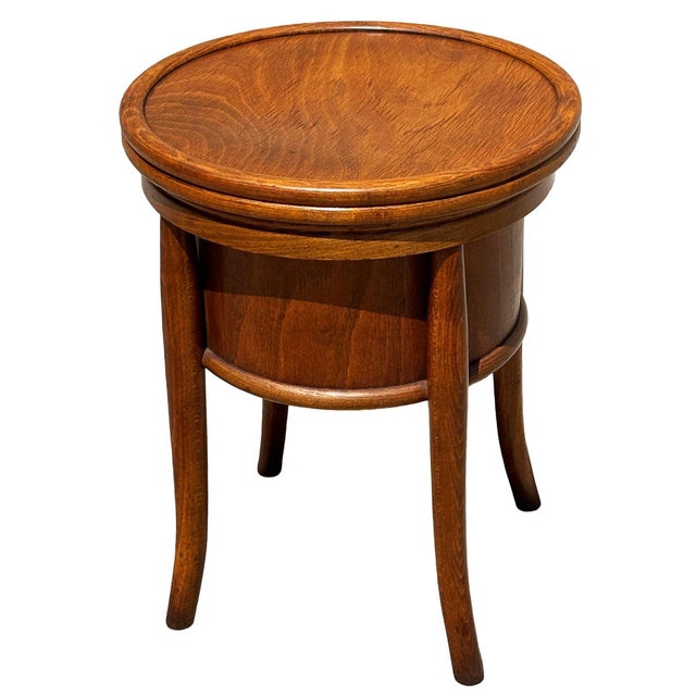 Not Yet Made - Made To Order Late Victorian Hand Sculpted Walnut Commode Chamber Pot W/ Lid by Thonet For Sale - Image 5 of 7