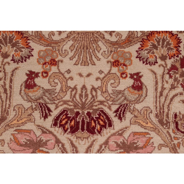 Elegant Pak-Persian Green/Beige Wool Rug - 8'1'' X 10'1'' For Sale - Image 4 of 9