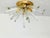 Authentic Italian Murano Glass Flush Mount Light A stunning example of Italian craftsmanship, this Murano glass Sputnik...