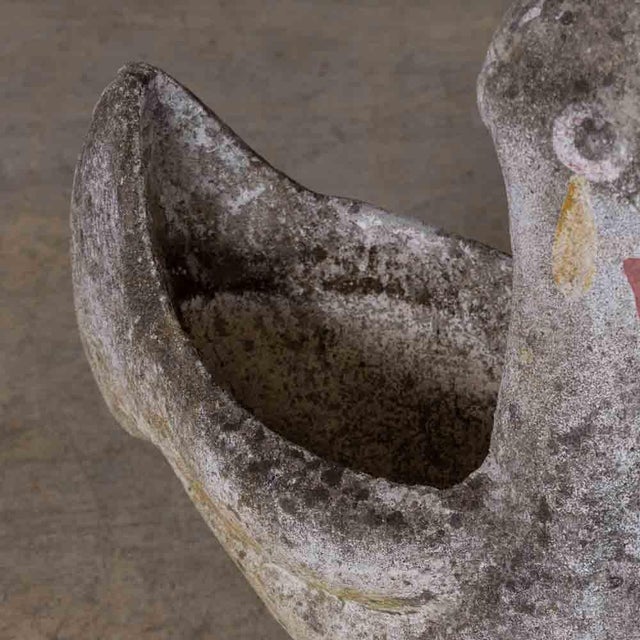 1960s French Concrete Rooster Planter For Sale - Image 12 of 15