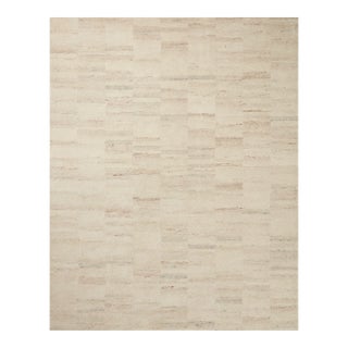 Amber Lewis x Loloi Rocky Natural / Fog 18" x 18" Sample Rug For Sale