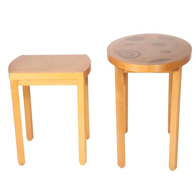 Postmodern Post Modern Baker Furniture Nest of Tables For Sale - Image 3 of 12