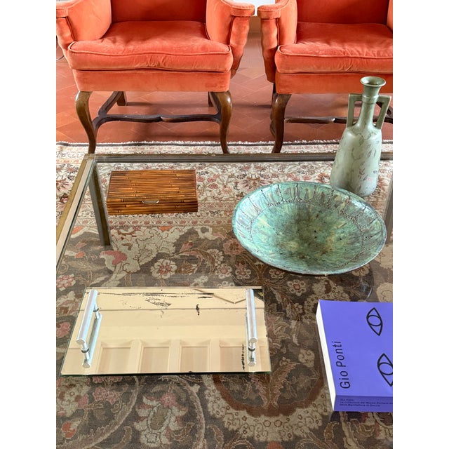 Modernist Mirrored Tray, France 1960 For Sale - Image 10 of 12