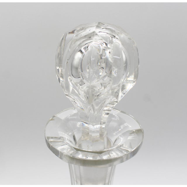 Circa 1880 Anglo-Irish Round Slender Neck Decanter With Stopper For Sale - Image 4 of 6