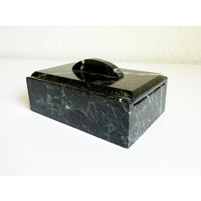Modernist Green Marble Rectangular Lidded Box, Mid 20th Century For Sale - Image 4 of 10