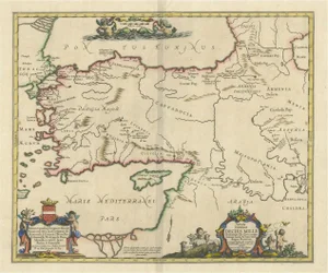 Map of the Region Involved in the Conquest of Cyrus the Great
