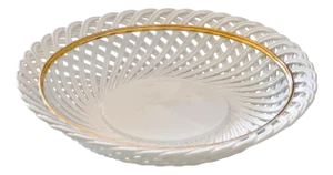 Bowl in Openwork Braided Majolica by Bassano, 1890s