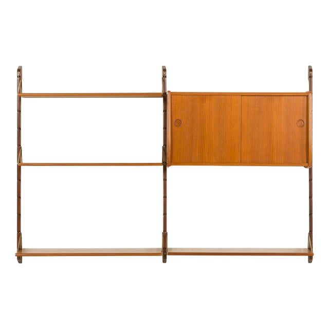Small Ergo Wall Unit in Teak attributed to John Texmon, Norway 1960s For Sale