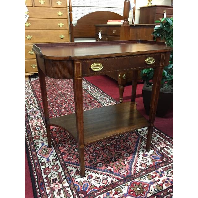 1930s Traditional Mersman Inlaid Hall Table With Drawer ...