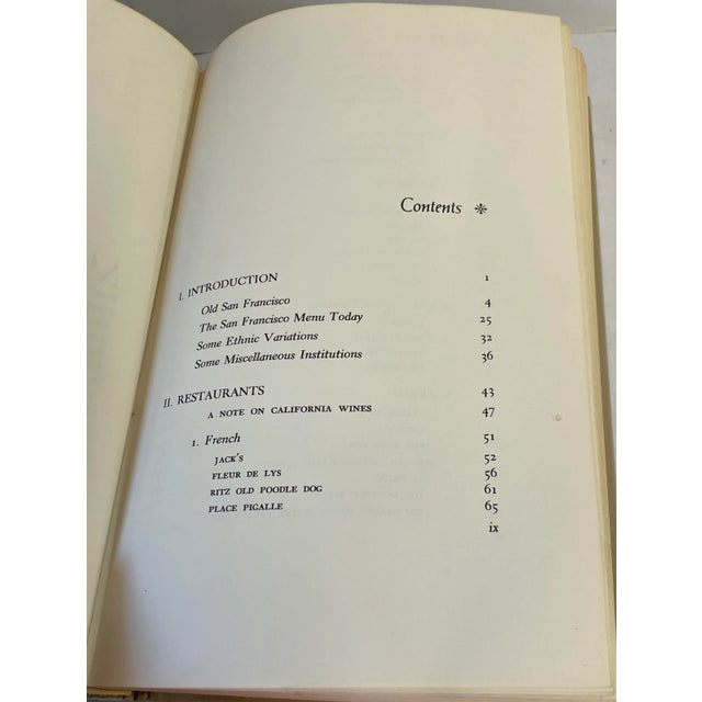 Paper Vintage 1963 “a Cook’s Tour of San Francisco- Best Restaurants and Their Recipes” Book For Sale - Image 7 of 8