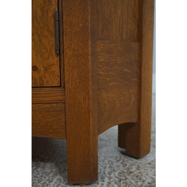 Stickley Mission Oak Corner Cupboard Cabinet For Sale - Image 12 of 15