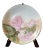 Bavarian Wall Art Hand Painted Plate Features Cabbage Roses For Sale
