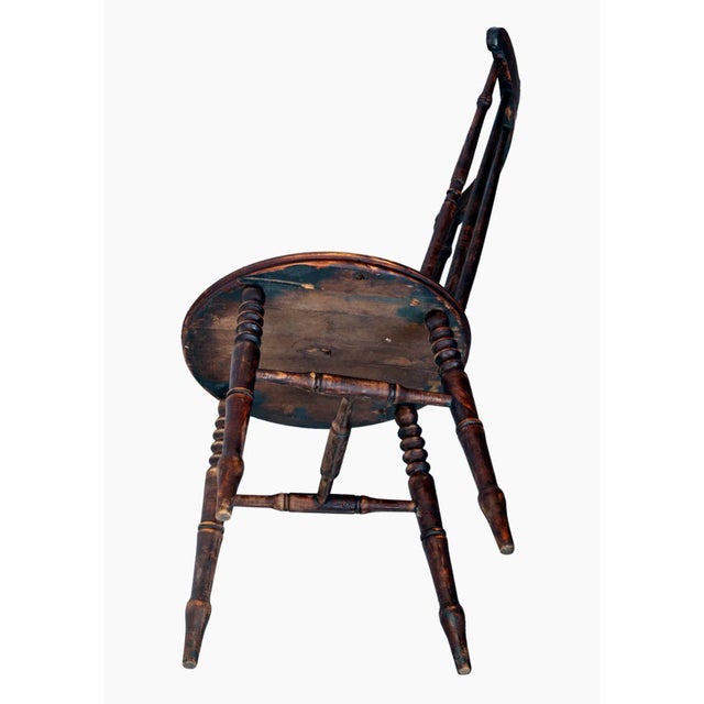 Pair; Late 18 Century Wooden Spindle Chairs For Sale - Image 12 of 12