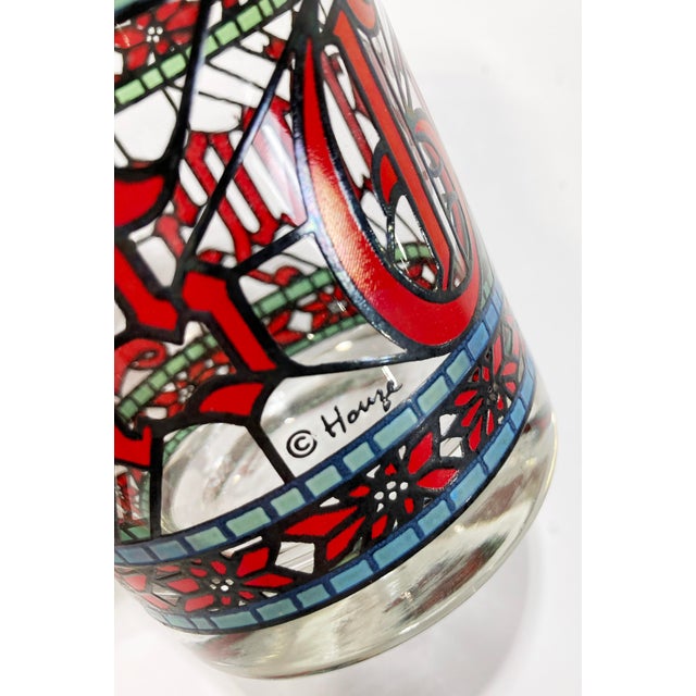 Vintage Seasons Greetings Cocktail Glasses, Set of 4 For Sale In Kansas City - Image 6 of 6
