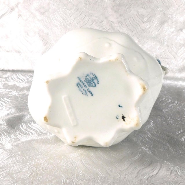 Ceramic Johnson Brothers Flow Blue 40 Ounce Pitcher in Glenwood For Sale - Image 7 of 8