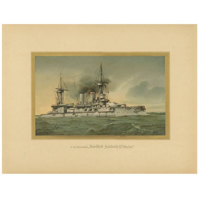 SMS Kurfürst Friedrich Wilhelm, 1903, Paper For Sale