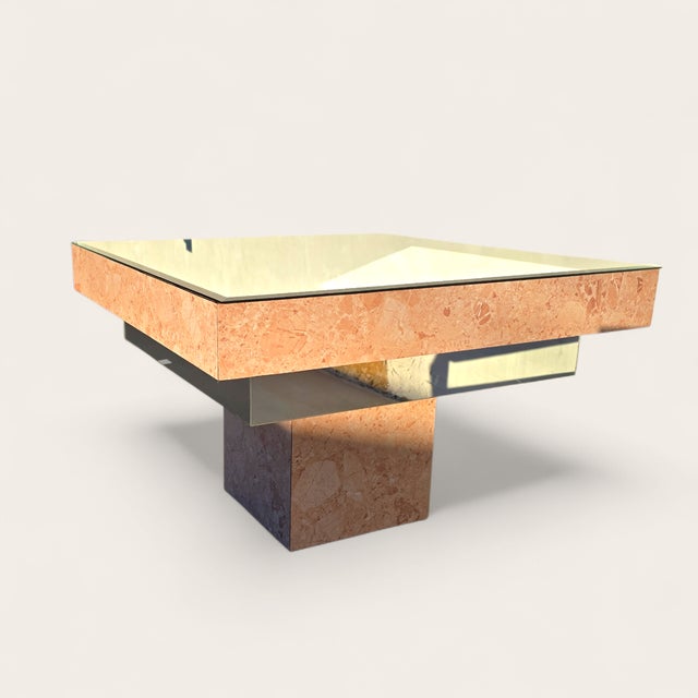 1980s Post Modern Side Table For Sale - Image 9 of 9