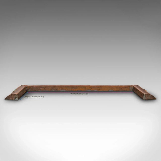 Metal 1890s Antique Victorian English Copper Arts and Crafts Fire Kerb For Sale - Image 7 of 11