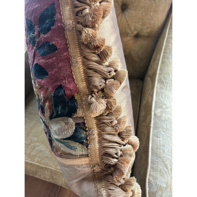 Textile Tapestry Pillow For Sale - Image 7 of 8