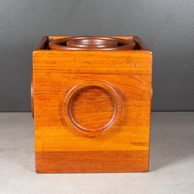 Dansk Mid-Century Jens Quistgaard for Dansk Cube Ice Bucket c.1960 For Sale - Image 4 of 8