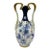 Antique RSTK Turn-Teplitz Bohemia Porcelain Vase Blue Floral Gold Moriage 9" For Sale