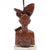 Pair of Balinese Carved Klungkung Wood Bust Lamps, 1920-40 For Sale - Image 11 of 13