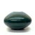 Mid 20th Century Low Rounded Oblong Forest Green and Black Ceramic Vase Circa 1980s. For Sale - Image 5 of 10