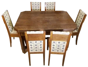 20th Century Arts and Crafts Josef Gočár Dining Suite - 7 Pieces