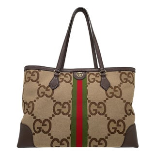 Gucci Jumbo Gg Monogram Web Canvas Shoulder Tote Bag, 2022. For Sale