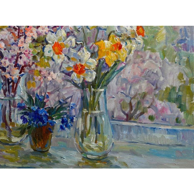 2020s Oil Painting Morning Light and Petals Ivan Kovalenko For Sale - Image 5 of 5