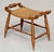 Vintage Hitchcock-Style Maple Bench With Woven Rush Seat & Gold Stenciling For Sale In Naples, FL - Image 6 of 18