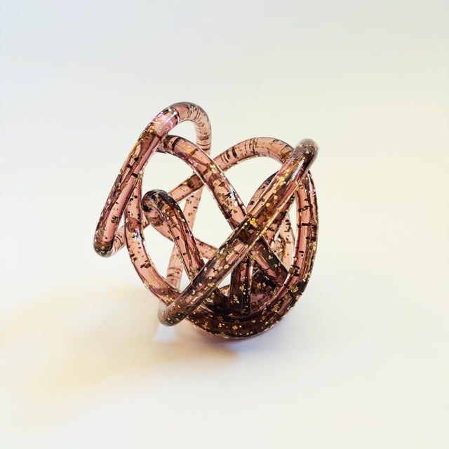 Glass Vintage Art Glass Knot For Sale - Image 7 of 8